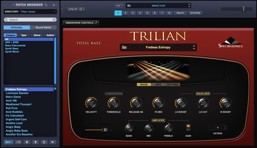 Spectrasonics Trilian Omnisphere 